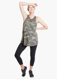 Model is 5’9”, 6.5 months pregnant, and wears size S.||Camo