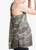 Model is 5’9”, 6.5 months pregnant, and wears size S.||Camo