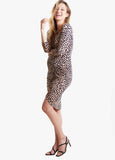 Model is 5’9”, 6.5 months pregnant, and wears size S.||Leopard::hover