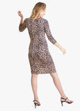 Model is 5’9”, 6.5 months pregnant, and wears size S.||Leopard