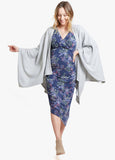 Model is 5’9”, 6.5 months pregnant, and wears size S.||Navy Leaf