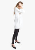 Model is 5’9”, 6.5 months pregnant, and wears size S.||White::hover