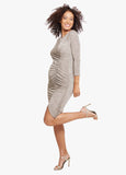 Model is 5’10”, 4 months pregnant, and wears size S.||Gold Foil::hover