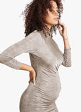Model is 5’10”, 4 months pregnant, and wears size S.||Gold Foil