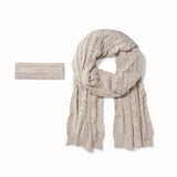 Cable Knit Headband & Scarf Set