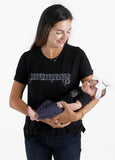 Model is 1 month postpartum and wears size S.||Black::hover