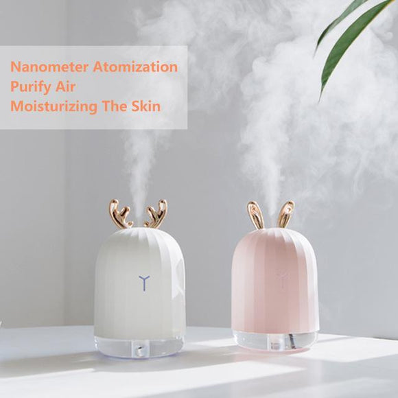 220ML Ultrasonic Air Humidifier Aroma Essential Oil Diffuser for Home Car USB Fogger Mist Maker with LED Night Lamp Hot Trending Deal 