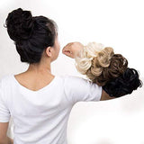 Scrunchy Scrunchie Hair Bun Updo Hairpiece Hair Ribbon Ponytail Extensions Hair Extensions Wavy Curly Messy Hair Bun Extensions Donut Hair Chignons Hair Piece Wig Medium Brown