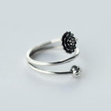 LOTUS STERLING SILVER ADJUSTABLE RING
