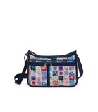 Deluxe Everyday Bag, Nylon Handbags and Classic Purses, Expandable, Crossbody, Exclusive, NY to LA print