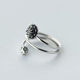 LOTUS STERLING SILVER ADJUSTABLE RING