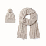 Cable Knit Hat & Scarf Set