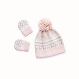 Fair Isle Baby Hat & Mitten Set