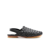 Children's Woven Mule - Black