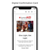 Give Light, Get Light Phone Charger Package