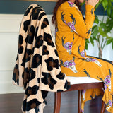 Personalized Blanket - Plush Polyester - Leopard