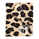 Personalized Blanket - Plush Polyester - Leopard
