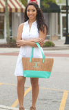 Personalized Cork Purse - Mint