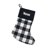 Personalized Christmas Stockings - Burlap, Plaid & Buffalo Check