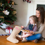 Personalized Christmas Stockings - Burlap, Plaid & Buffalo Check