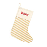 Personalized Christmas Stockings - Burlap, Plaid & Buffalo Check