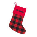Personalized Christmas Stockings - Burlap, Plaid & Buffalo Check