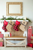 Personalized Christmas Stockings - Burlap, Plaid & Buffalo Check