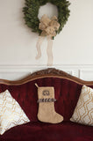 Personalized Christmas Stockings - Burlap, Plaid & Buffalo Check