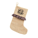 Personalized Christmas Stockings - Burlap, Plaid & Buffalo Check