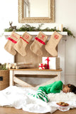 Personalized Christmas Stockings - Burlap, Plaid & Buffalo Check