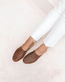 Tulum Woven Mule - Chocolate