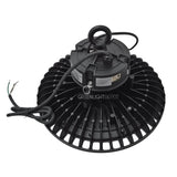 LED UFO High Bay - 240W - Hook Mount - 200V to 480V - Tempered Glass - (UL+DLC)