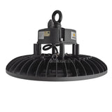 LED UFO High Bay - 240W - Hook Mount - 200V to 480V - Tempered Glass - (UL+DLC)