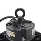 LED UFO High Bay - 150W - Hook Mount - 200V to 480V - Tempered Glass - (UL+DLC)