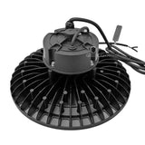 LED UFO High Bay - 150W - Hook Mount - 200V to 480V - Tempered Glass - (UL+DLC)