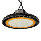 LED UFO High Bay - 150W - Hook Mount - 200V to 480V - Tempered Glass - (UL+DLC)