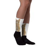 Art Your Cat Black Foot Sublimated Socks