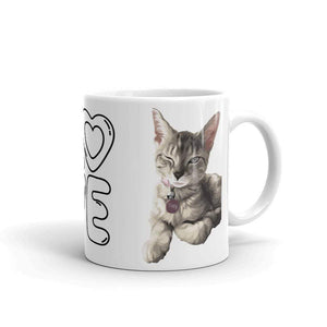 Art Your Cat YOUR CAT - White Glossy Mug