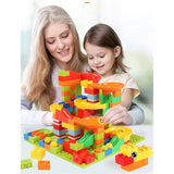 Best Marble Run Toy - Building Blocks Marble Race Track Construction Set - Best Marble Race Run Track -165 PCS - Shopptique