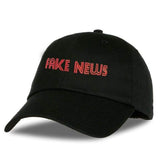 Black Fake News Baseball Cap - 01 / Adjustable - Hat / Huntyourhat