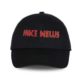Black Fake News Baseball Cap - Hat / Huntyourhat