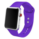 HTD Sport Band Compatible with Watch Band 38mm 42mm 40mm 44mm, Soft Silicone Replacement Sport Strap Compatible with 2019 Watch Series 4/3/2/1 Hot Trending Deal Dark purple 38mm | 40mm Small 