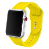 HTD Sport Band Compatible with Watch Band 38mm 42mm 40mm 44mm, Soft Silicone Replacement Sport Strap Compatible with 2019 Watch Series 4/3/2/1 Hot Trending Deal Yellow 38mm | 40mm Small 