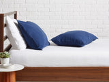 Indigo Linen Pillowcase Set