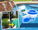 Magic Pool Cleaning Tablet Hot Trending Deal Pool Cleaning Tablet (100 pcs) + Floating Pool Dispenser 