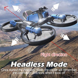Best Drone For Kids - Motorcycle Flying Drone For Kids and Teenagers -Folding RC Drone & Folding Aircraft Quadcopter Toy - Drone Pro: Multi-functional Folding Motorcycle Drone - - Shopptique