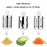 Multifunctional Rotary Mandoline Slicer Grinder,Vegetable Chopper,Nut Cheese Shredder,Cabbage Veggie Cutter with Round Graters Kitchen Chopping Tool - Multi-Function Vegetable Cutter & Slicer - - Shopptique