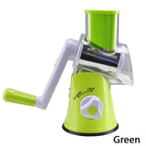 Multifunctional Rotary Mandoline Slicer Grinder,Vegetable Chopper,Nut Cheese Shredder,Cabbage Veggie Cutter with Round Graters Kitchen Chopping Tool - Multi-Function Vegetable Cutter & Slicer -Green - Shopptique
