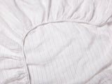 Pinstripe Linen Fitted Sheet