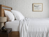 Pinstripe Linen Top Sheet